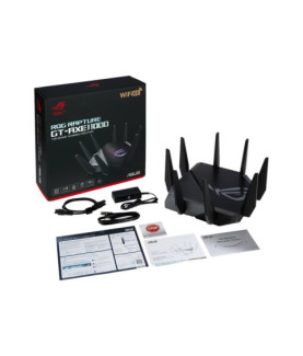 Wi-Fi 6 Tri-Band Gigabit Gaming Router | ROG GT-AXE11000 Rapture | 802.11ax | 1148+4804+4804 Mbit/s | 10/100/1000/2500 Mbit/s |