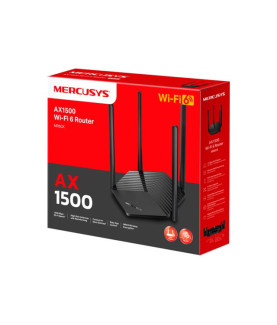 AX1500 WiFi 6 Router | MR60X | 802.11ax | 1201+300 Mbit/s | 10/100/1000 Mbit/s | Ethernet LAN (RJ-45) ports 2 | Mesh Support No