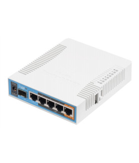 MikroTik | RB962UiGS-5HacT2HnT | hAP ac | 802.11ac | 2.4/5.0 | 1300 Mbit/s | 10/100/1000 Mbit/s | Ethernet LAN (RJ-45) ports 5 