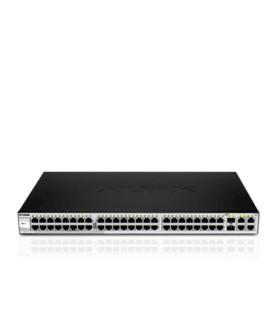 D-LINK DGS-1210-52, Gigabit Smart Switch with 48 10/100/1000Base-T ports and 4 Gigabit MiniGBIC (SFP) ports, 802.3x Flow Contro