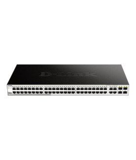 D-LINK DGS-1210-52, Gigabit Smart Switch with 48 10/100/1000Base-T ports and 4 Gigabit MiniGBIC (SFP) ports, 802.3x Flow Contro