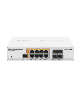 MikroTik | Cloud Router Switch CRS112-8P-4S-IN | Web managed | Desktop | Gigabit Ethernet (copper) ports quantity 8 | SFP ports