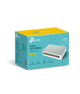 TP-LINK | Switch | TL-SF1008D | Unmanaged | Desktop | 10/100 Mbps (RJ-45) ports quantity 8 | Power supply type External | 36 mo