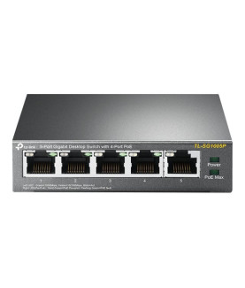 TP-LINK | Switch | TL-SG1005P | Unmanaged | Desktop | Gigabit Ethernet (copper) ports quantity 5 | Power over Ethernet (PoE) po