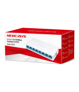 Mercusys | Switch | MS108 | Unmanaged | Desktop | 10/100 Mbps (RJ-45) ports quantity 8 | Power supply type External