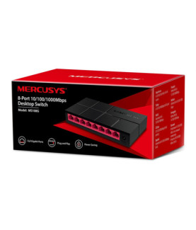 Mercusys | Switch | MS108G | Unmanaged | Desktop | Power supply type External