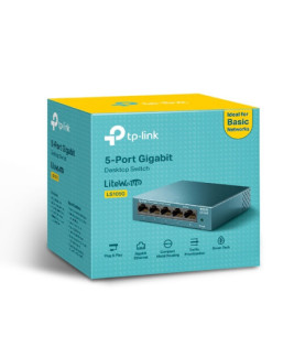 TP-LINK | Desktop Network Switch | LS105G | Unmanaged | Desktop | Power supply type External