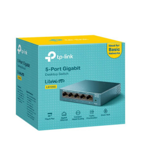 TP-LINK | Desktop Network Switch | LS105G | Unmanaged | Desktop | Power supply type External