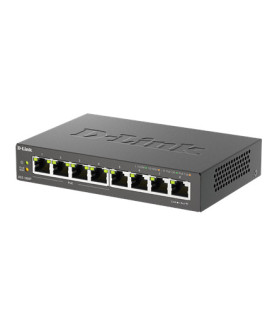 D-Link | 8-Port Gigabit PoE Switch (4xPoE) | DGS-1008P | Unmanaged | Desktop | Power supply type External