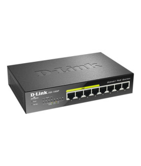 D-Link | 8-Port Gigabit PoE Switch (4xPoE) | DGS-1008P | Unmanaged | Desktop | Power supply type External