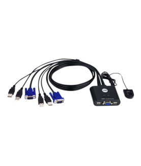 Aten 2-Port USB VGA Cable KVM Switch with Remote Port Selector | Aten | KVM Cable KVM Switches CS22U Search Product or keyword 