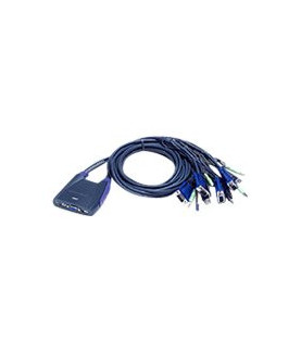 Aten 4-Port USB VGA/Audio Cable KVM Switch | Aten | 4-Port USB VGA/Audio Cable KVM Switch (0.9m, 1.2m)