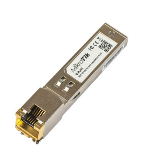 MikroTik | S-RJ01 | SFP | Copper | RJ-45 | 10/100/1000 Mbit/s | Maximum transfer distance 100 m | 0 to +85C