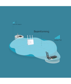 TP-LINK Archer T4E Dual Band PCI Express Adapter 2.4GHz/5GHz, 802.11ac, 300+867 Mbps, 2xDetachable antennas