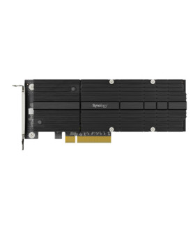 Synology | M2D20 | Dual-slot M.2 NCMe PCIe SSD adapter card for cashe acceleration GT/s | PCIe 3.0 x8