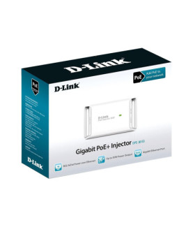 D-Link | DPE-301GI Gigabit PoE Injector Compliant with 802.3af/802.3at | 10,100,1000 Mbit/s | Ethernet LAN (RJ-45) ports 2