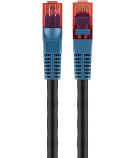 CAT 6 Outdoor-patch cable U/UTP | 94389 | Prewired, unshielded LAN cable with RJ45 plugs for connecting network components Doub