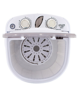 Adler | Mini washing machine | AD 8055 | Top loading | Washing capacity 3 kg | Depth 37 cm | Width 36 cm | White