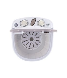 Adler | Mini washing machine | AD 8055 | Top loading | Washing capacity 3 kg | Depth 37 cm | Width 36 cm | White