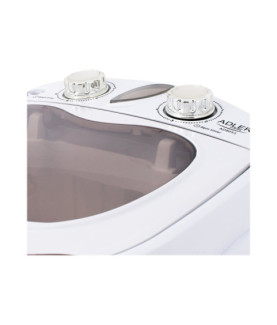 Adler | Mini washing machine | AD 8055 | Top loading | Washing capacity 3 kg | Depth 37 cm | Width 36 cm | White