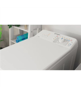 INDESIT | Washing machine | BTW L60400 EE/N | Energy efficiency class C | Top loading | Washing capacity 6 kg | 951 RPM | Depth