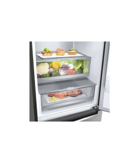 LG | Refrigerator | GBB72PZVCN1 | Energy efficiency class C | Free standing | Combi | Height 203 cm | Fridge net capacity 277 L