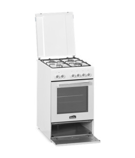 Simfer | Cooker | 5405SERBB | Hob type Gas | Oven type Electric | White | Width 50 cm | Electronic ignition | Depth 60 cm | 43 