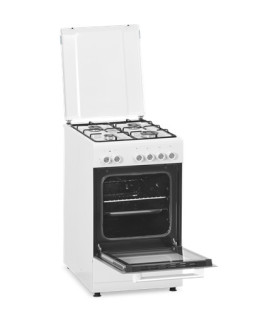 Simfer | Cooker | 5405SERBB | Hob type Gas | Oven type Electric | White | Width 50 cm | Electronic ignition | Depth 60 cm | 43 