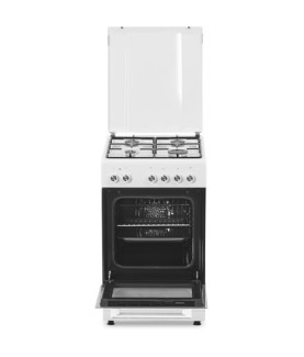 Simfer | Cooker | 5405SERBB | Hob type Gas | Oven type Electric | White | Width 50 cm | Electronic ignition | Depth 60 cm | 43 