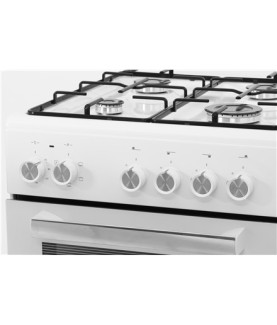 Simfer | Cooker | 5405SERBB | Hob type Gas | Oven type Electric | White | Width 50 cm | Electronic ignition | Depth 60 cm | 43 