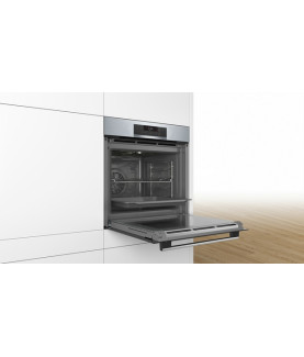 Bosch | Oven | HBA172BS0S | 71 L | Electric | Pyrolysis | Touch control | Height 59.5 cm | Width 59.4 cm | Stainless steel