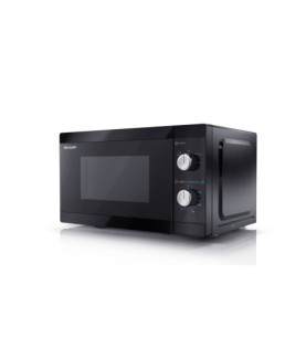 Sharp | Microwave Oven | YC-MS01E-B | Free standing | 20 L | 800 W | Black