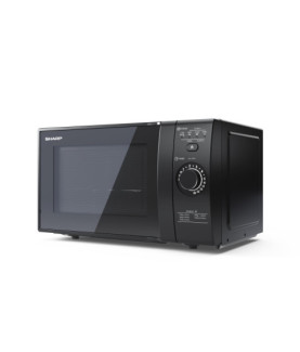 Sharp | Microwave Oven with Grill | YC-GG02E-B | Free standing | 700 W | Grill | Black