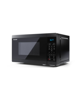 Sharp | Microwave Oven | YC-MS02E-B | Free standing | 800 W | Black