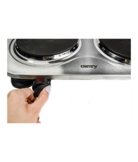 Camry | CR 6511 | Number of burners/cooking zones 2 | Rotary knobs | Stainless steel | Electric