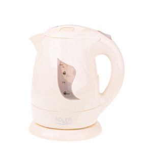 Adler | Kettle | AD 08 b | Standard | 850 W | 1 L | Plastic | 360 rotational base | Beige