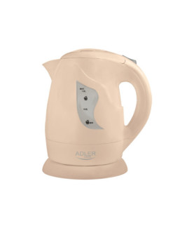 Adler | Kettle | AD 08 b | Standard | 850 W | 1 L | Plastic | 360 rotational base | Beige