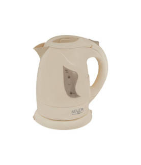 Adler | Kettle | AD 08 b | Standard | 850 W | 1 L | Plastic | 360 rotational base | Beige