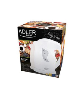 Adler | Kettle | AD 08 b | Standard | 850 W | 1 L | Plastic | 360 rotational base | Beige