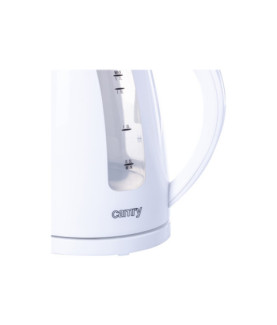 Camry | Kettle | CR 1255 | Standard | 2200 W | 1.7 L | Plastic | 360 rotational base | White