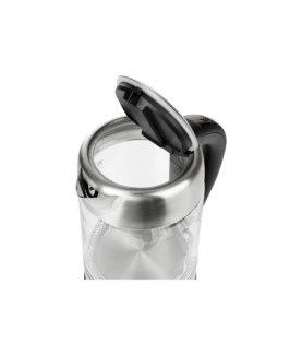 Adler | Kettle | AD 1247 NEW | With electronic control | 1850 - 2200 W | 1.7 L | Stainless steel, glass | 360 rotational base |