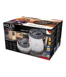 Adler | Travel kettle | AD 1279 | Electric | 750 W | 0.6 L | Silicon | White