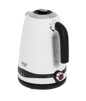 Adler | Kettle | AD 1295w | Electric | 2200 W | 1.7 L | Stainless steel | 360 rotational base | White