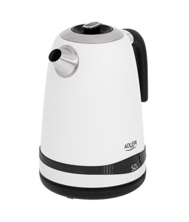 Adler | Kettle | AD 1295w | Electric | 2200 W | 1.7 L | Stainless steel | 360 rotational base | White