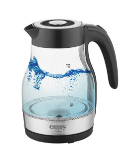 Camry | Kettle | CR 1300 | Electric | 2200 W | 1.7 L | Glass | 360 rotational base | Black