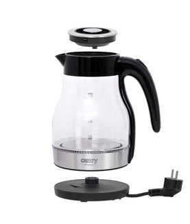 Camry | Kettle | CR 1300 | Electric | 2200 W | 1.7 L | Glass | 360 rotational base | Black