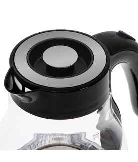 Camry | Kettle | CR 1300 | Electric | 2200 W | 1.7 L | Glass | 360 rotational base | Black