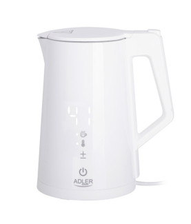 Adler | Kettle | AD 1345w | Electric | 2200 W | 1.7 L | Stainless steel | 360 rotational base | White