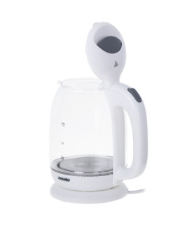 Mesko | Kettle | MS 1302w | Electric | 2200 W | 1.7 L | Glass | 360 rotational base | White