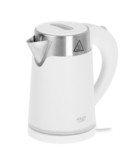 Adler | Kettle | AD 1372 | Electric | 800 W | 0.6 L | Plastic/Stainless steel | 360 rotational base | White